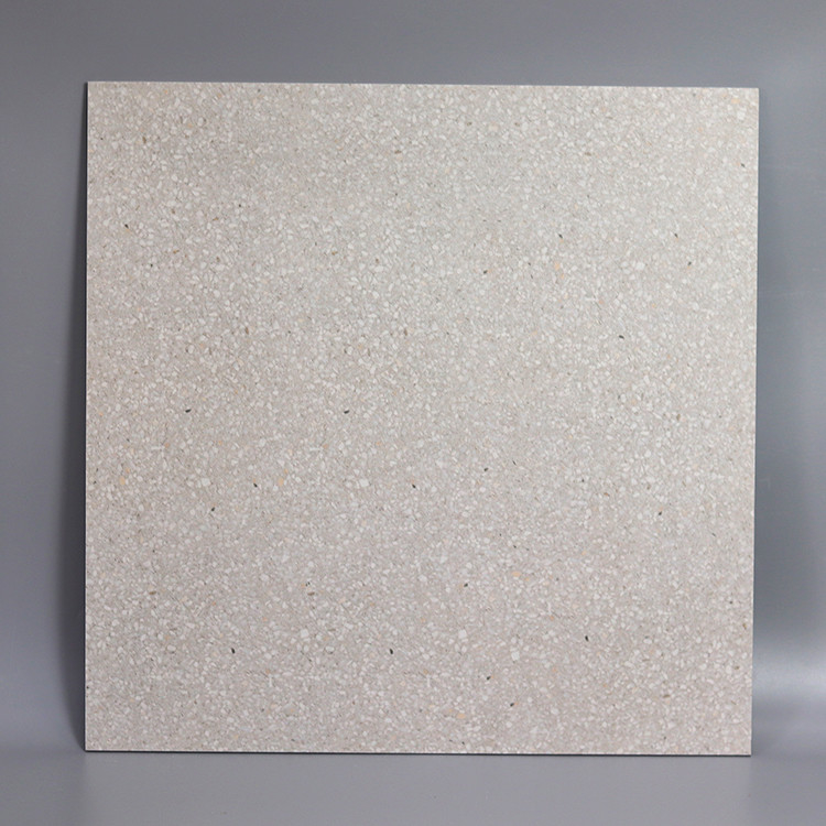 60x60cmの白い灰色の小さい鍋の反スキッドの無作法な床張りの磁器のTerrazzoのタイル