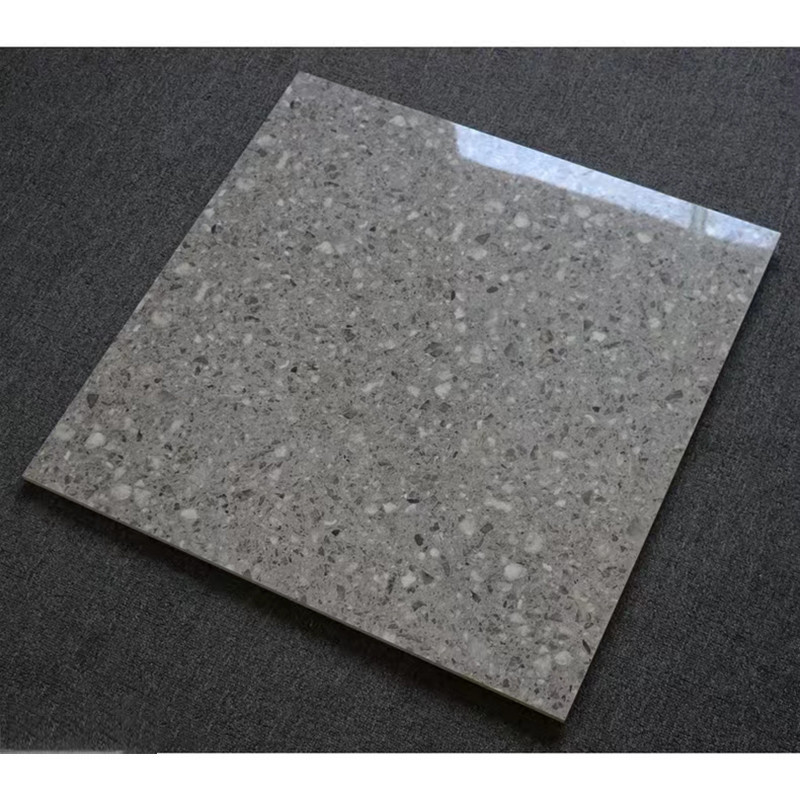 60 × 60 センチメートル高光沢ポリッシュ施釉テラゾータイルリビングルームキッチンバスルーム壁床