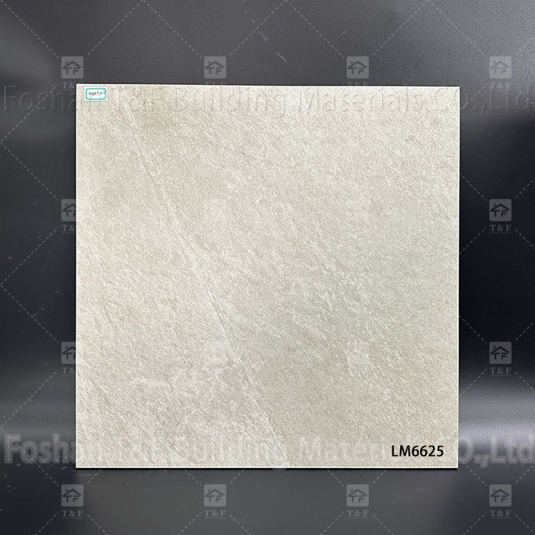 床と壁のための60x60mmグレー大理石セラミックタイル 寝室 田舎ポルセランタイル