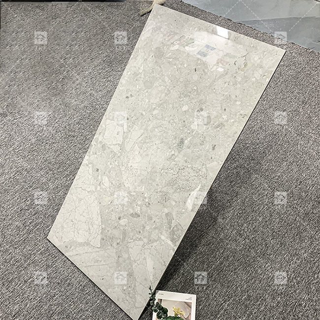 豪華 600x1200mm 全身 輝く 磨いた ガラスのタイル 床 マルマー ポルセランタイル