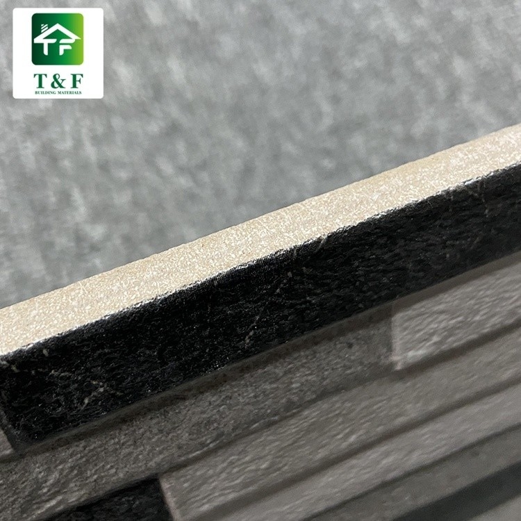 外面はセラミック タイルを20 x 40黒い組合せの白い色艶をかけた